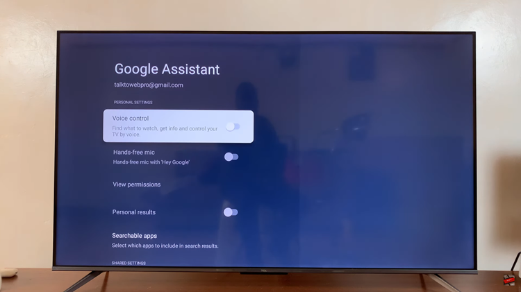 How To Enable Google Assistant Voice Control On TCL Google TV