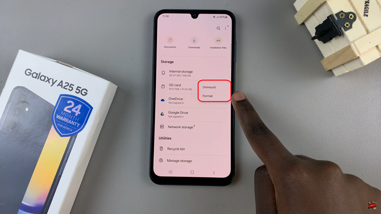How To Format SD Card On Samsung Galaxy A25 5G