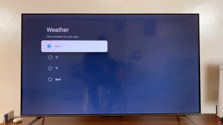 How To Show & Hide Weather & Time On TCL Google TV