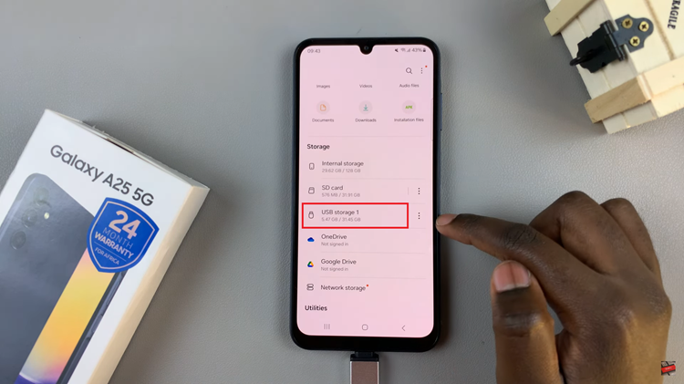 How To Unmount (Eject) USB Flash Drive On Samsung Galaxy A25 5G
