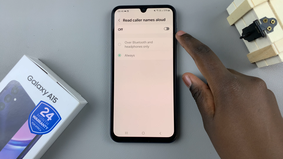 Disable Caller Name Announcer On Samsung Galaxy A15