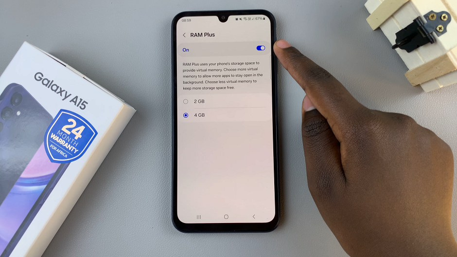 Enable RAM Plus On Samsung Galaxy A15