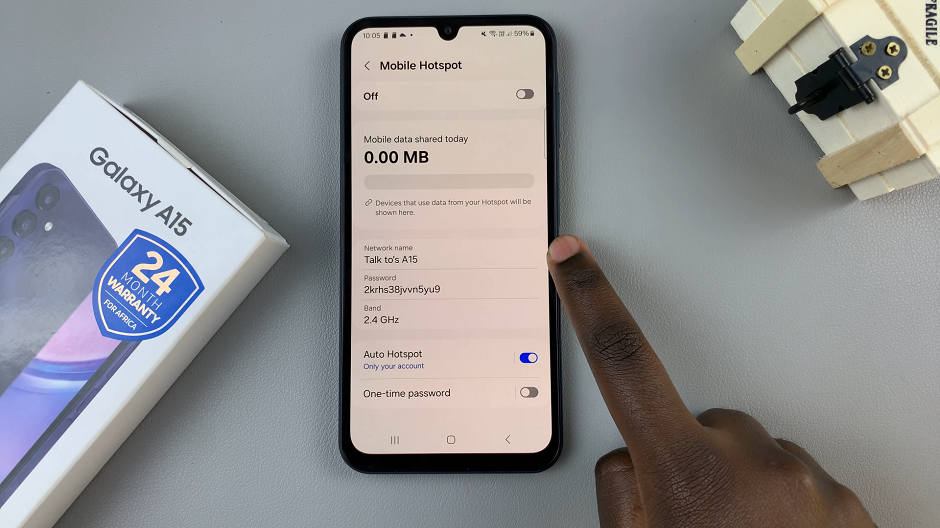 How To Change Mobile Hotspot Password & Name On Samsung Galaxy A15