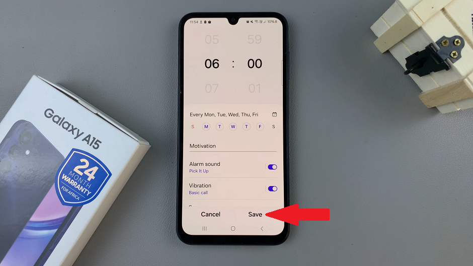 Change Alarm Sound On Samsung Galaxy A15