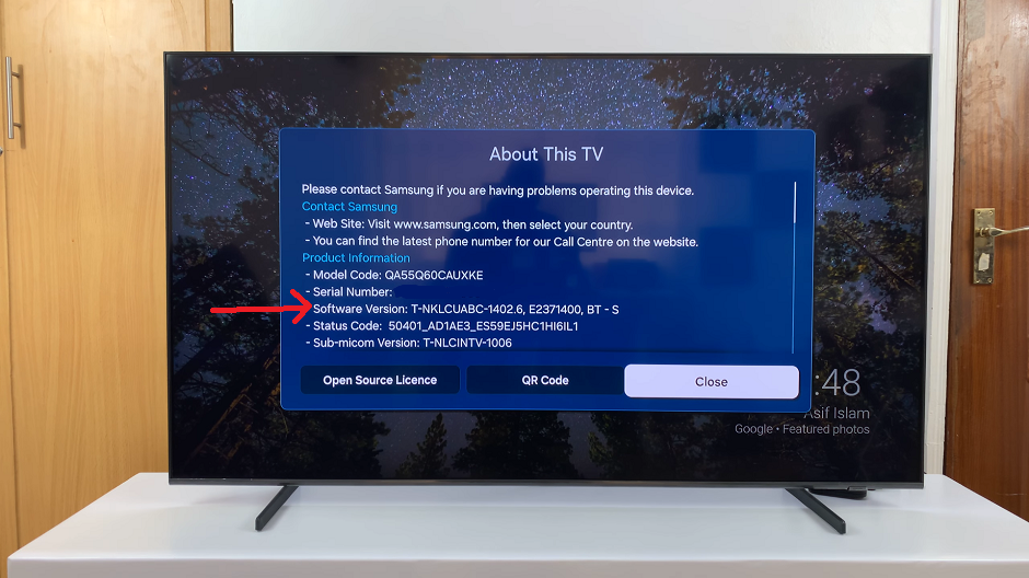 See The Current Software Version On Samsung Smart TV
