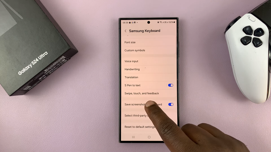 Enable/Disable 'Speak Keyboard Input Aloud' On Samsung Galaxy S24's