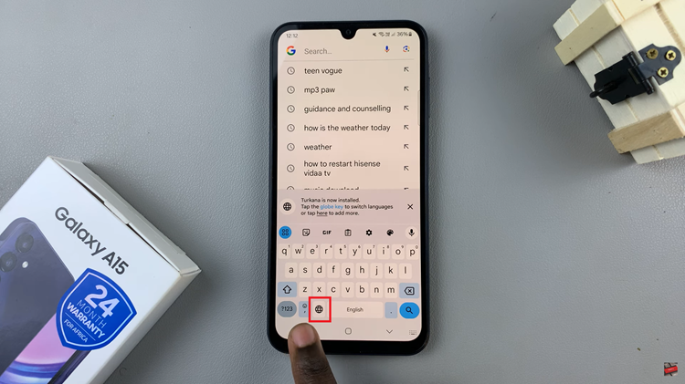 Use Gboard On Samsung Galaxy A15