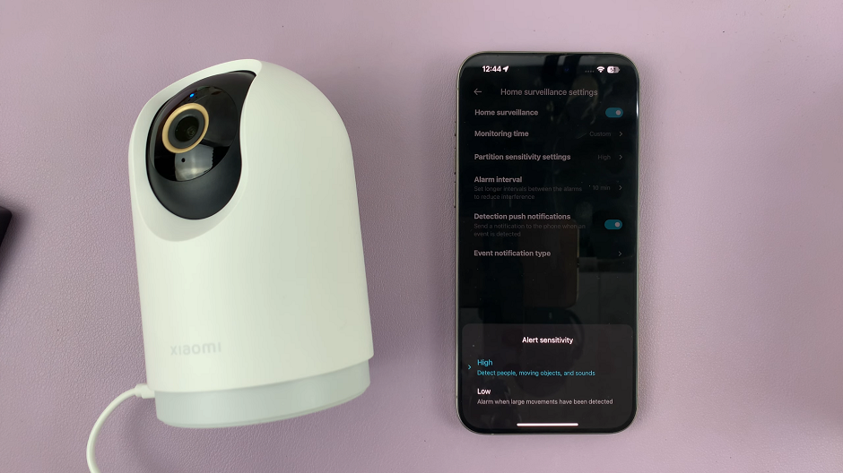 Change Sensitivity On Xiaomi Smart Camera C500 Pro