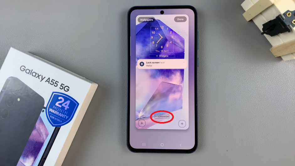 How To Remove Contact Information From Lock Screen Of Samsung Galaxy A55 5G