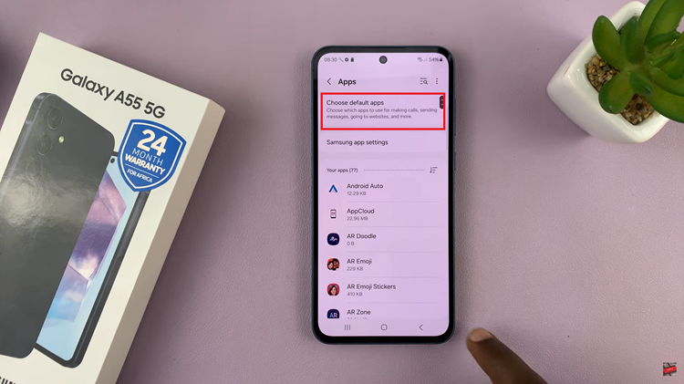 Change Default SMS App On Samsung Galaxy A55 5G