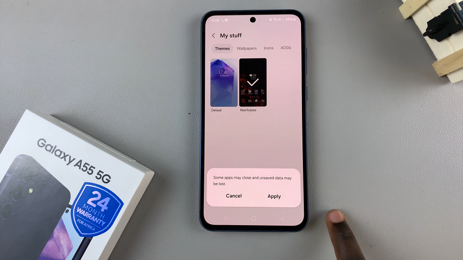 How To Revert To Default Theme On Samsung Galaxy A55 5G