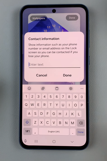 How To Remove Contact Information From Lock Screen Of Samsung Galaxy A55 5G