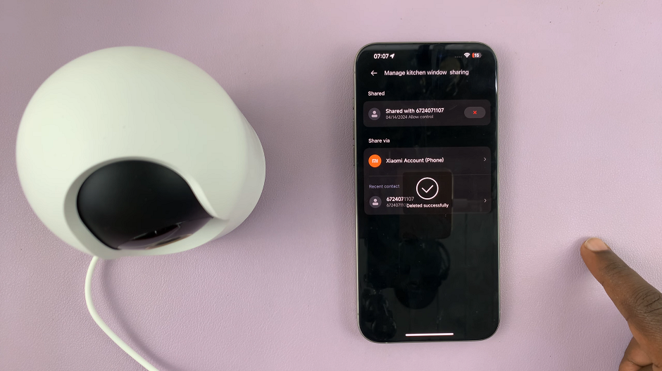 How To Stop Sharing Xiaomi Smart Camera C500 Pro (Revoke Access)