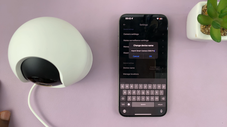 Rename Xiaomi Smart Camera C500 Pro (Change Name)