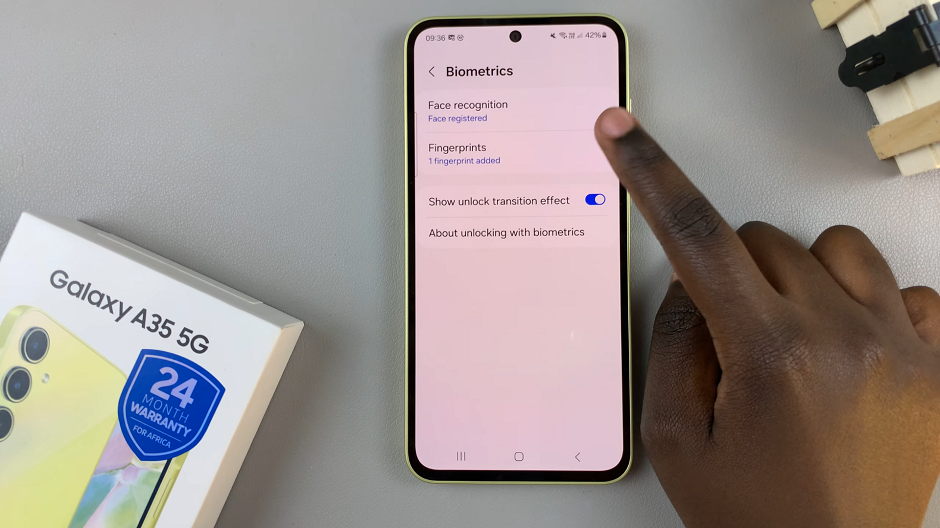 How To Delete Face Unlock Data On Samsung Galaxy A35 5G