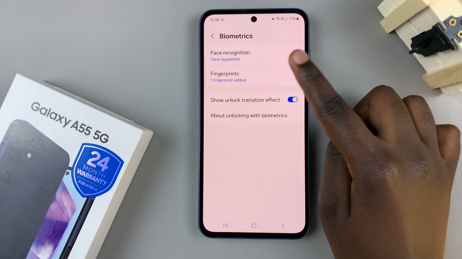 How To Add Another Fingerprint On Samsung Galaxy A55 5G