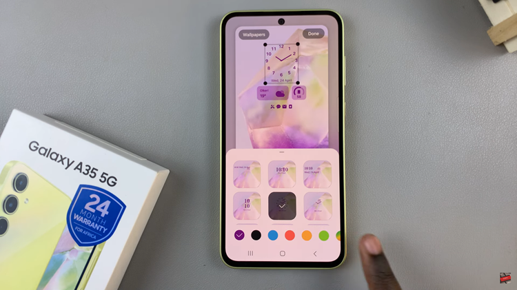 How To Add Analog Clock To Always ON Display On Samsung Galaxy A35 5G