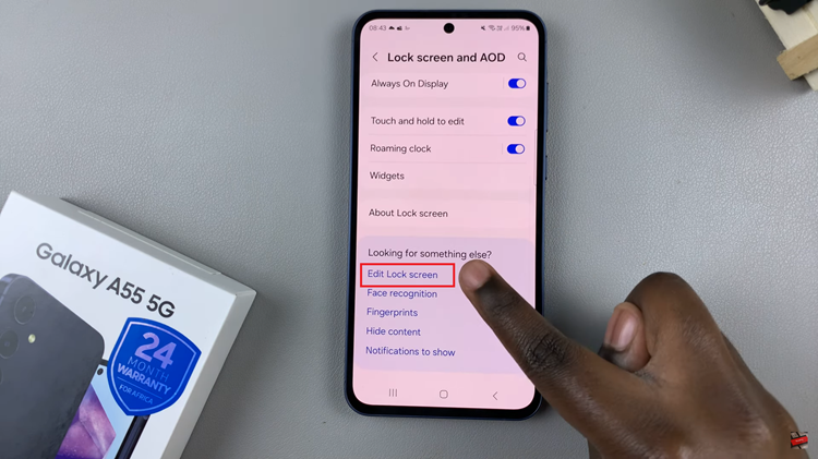 How To Add Calendar To Always ON Display On Samsung Galaxy A55 5G