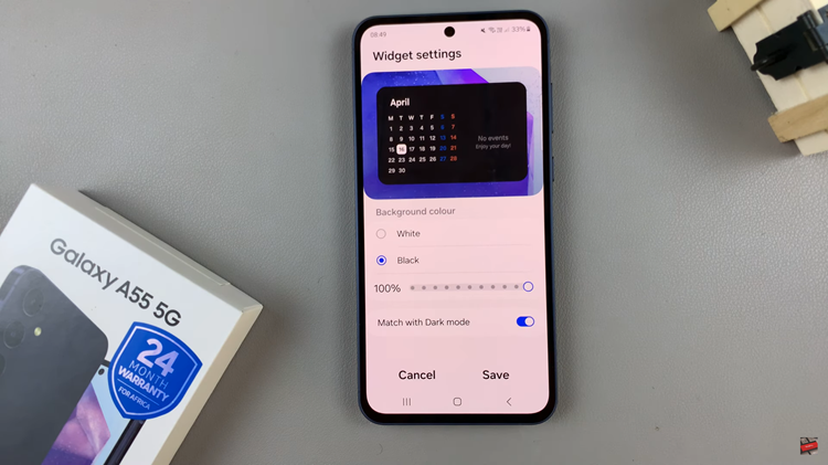 How To Add Calendar Widget To Home Screen On Samsung Galaxy A55 5G