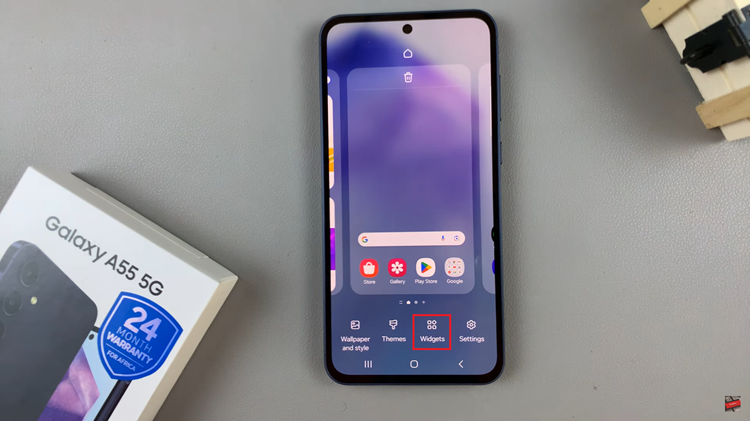 How To Add Calendar Widget To Home Screen On Samsung Galaxy A55 5G