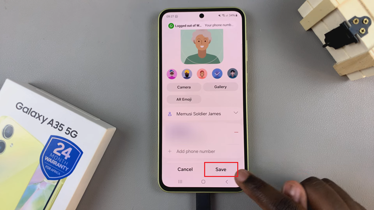 How To Add Contact Photo On Samsung Galaxy A35 5G