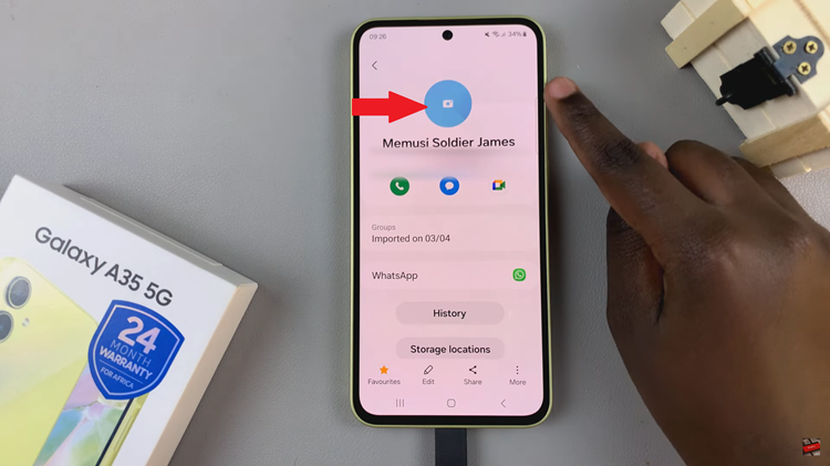How To Add Contact Photo On Samsung Galaxy A35 5G