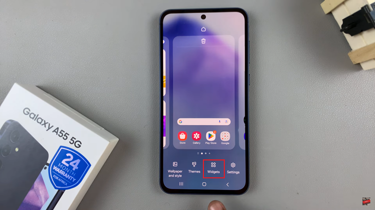 How To Add Contact Widget To Home Screen On Samsung Galaxy A55 5G