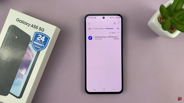 How To Add Custom Notification Sounds On Samsung Galaxy A55 5G