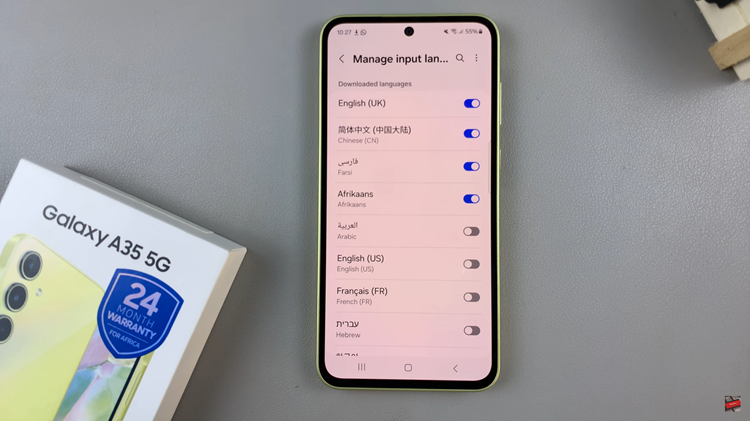 How To Add Keyboard Languages On Samsung Galaxy A35 5G