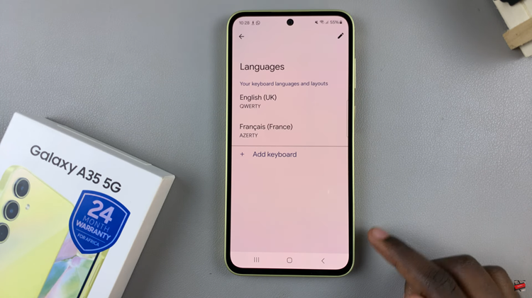 How To Add Keyboard Languages On Samsung Galaxy A35 5G