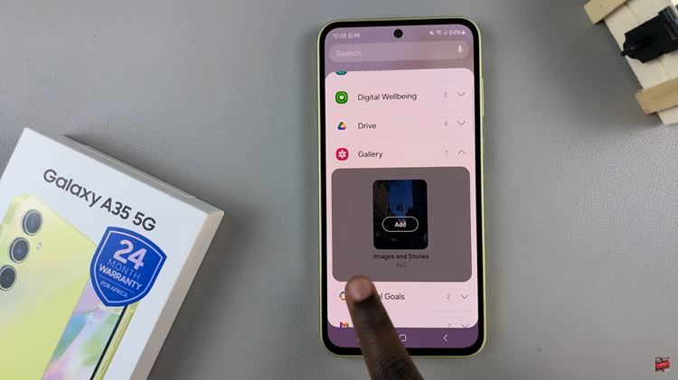 How To Add Photo Widget To Home Screen On Samsung Galaxy A35 5G