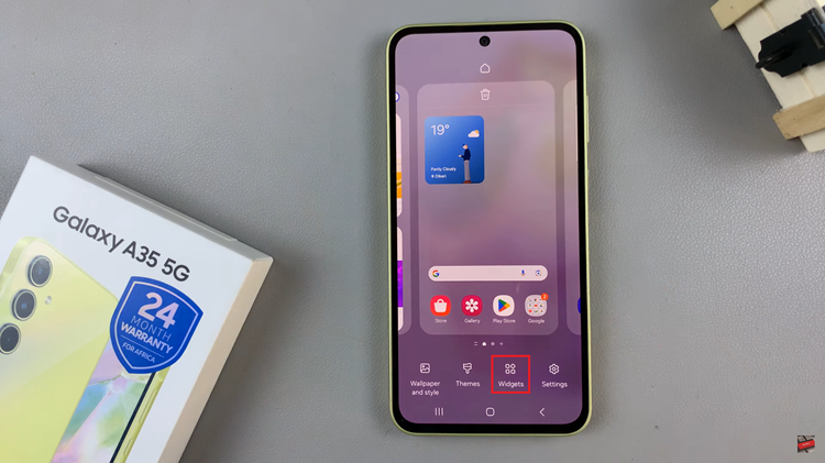How To Add Photo Widget To Home Screen On Samsung Galaxy A35 5G