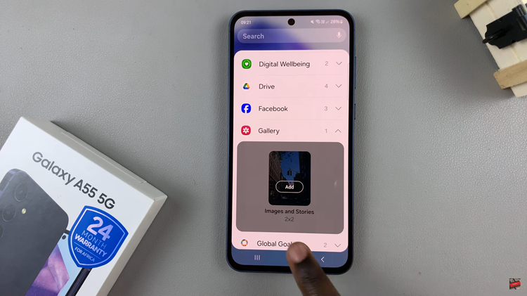 How To Add Photo Widget To Home Screen On Samsung Galaxy A55 5G