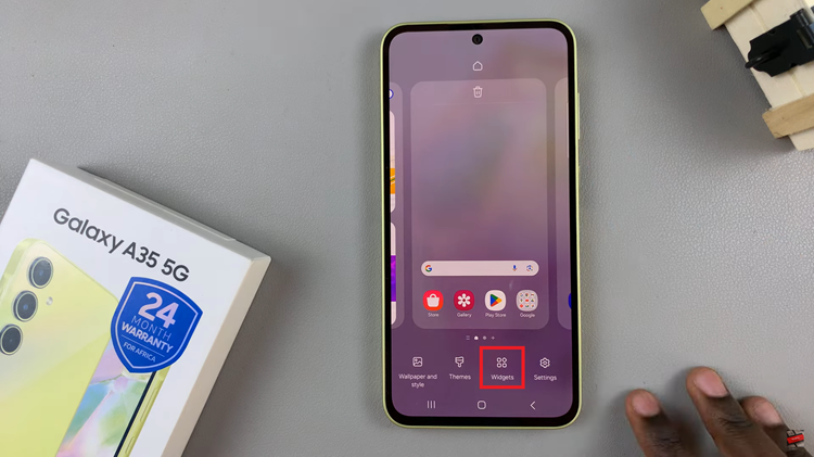 How To Add Weather Widget To Home Screen On Samsung Galaxy A35 5G