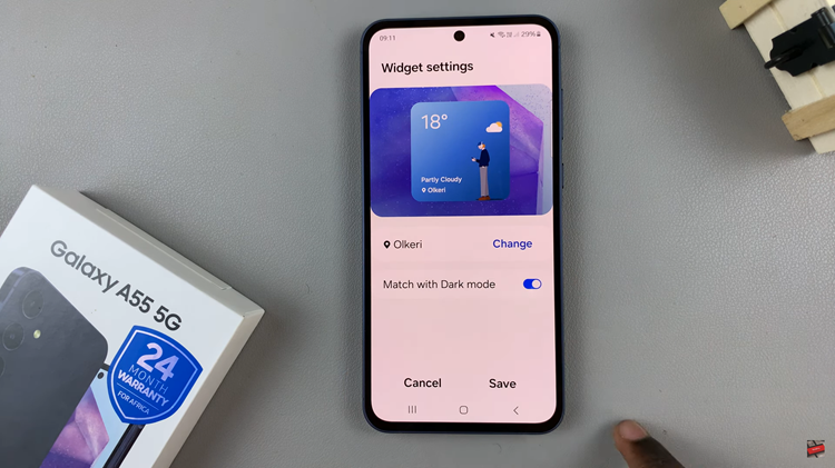 How To Add Weather Widget To Home Screen On Samsung Galaxy A55 5G