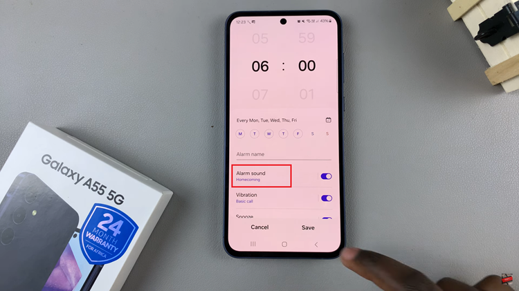 How To Change Alarm Sound On Samsung Galaxy A55 5G