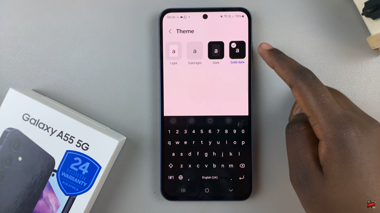 How To Change Keyboard Theme On Samsung Galaxy A55 5G