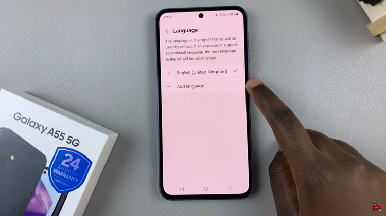 How To Change System Language On Samsung Galaxy A55 5G