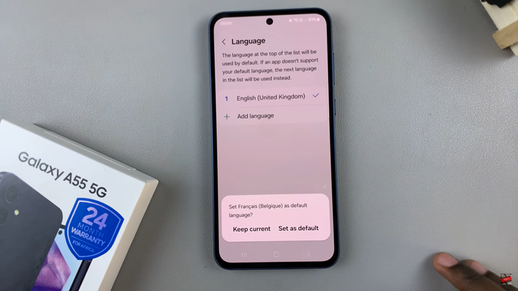 How To Change System Language On Samsung Galaxy A55 5G