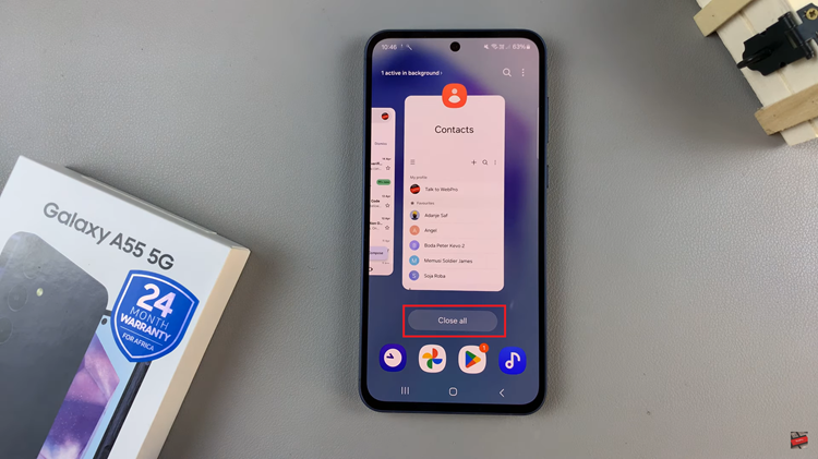 How To Close Background Running Apps On Samsung Galaxy A55 5G