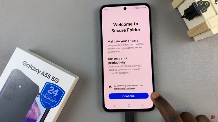 How To Create Secure Folder On Samsung Galaxy A55 5G