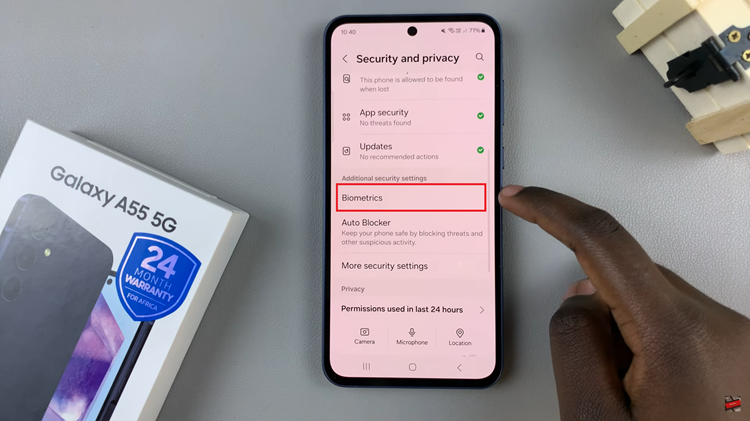 How To Delete Registered Fingerprints On Samsung Galaxy A55 5G