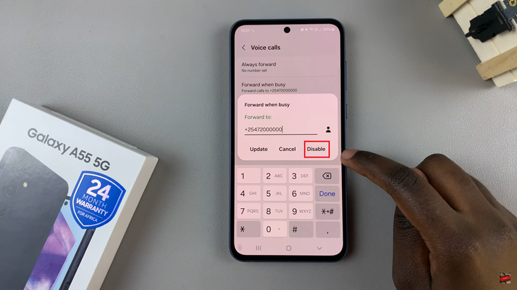 How To Disable Call Forwarding On Samsung Galaxy A55 5G