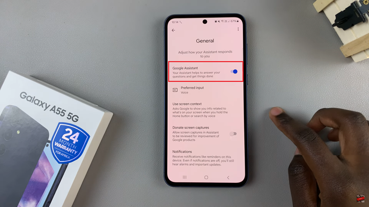 How To Disable Google Assistant On Samsung Galaxy A55 5G
