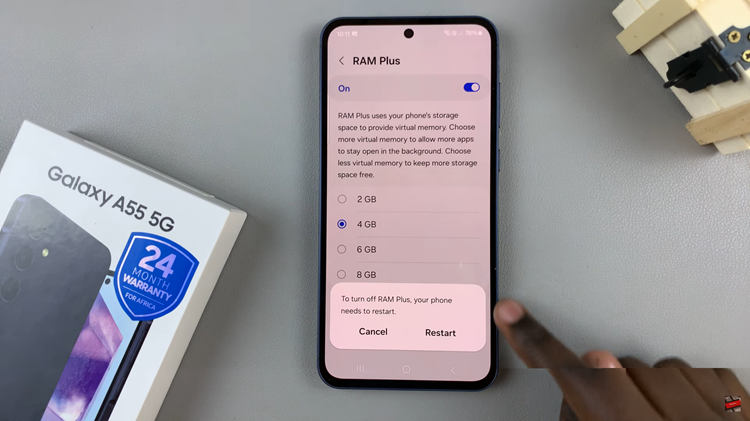 How To Disable RAM Plus On Samsung Galaxy A55 5G