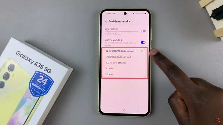 How To Enable 5G Network On Samsung Galaxy A35 5G