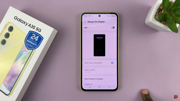 How To Enable Always ON Display On Samsung Galaxy A35 5G