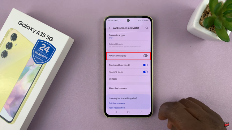 How To Enable Always ON Display On Samsung Galaxy A35 5G