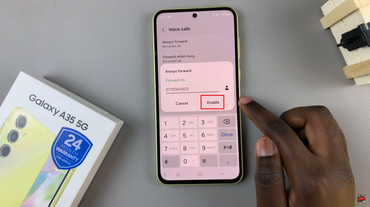 How To Enable Call Forwarding On Samsung Galaxy A35 5G