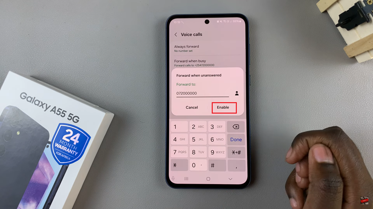 How To Enable Call Forwarding On Samsung Galaxy A55 5G